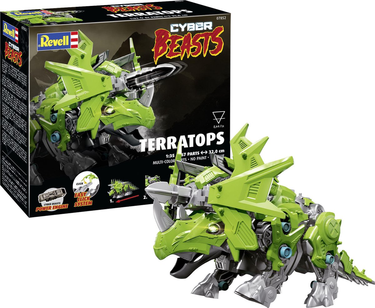   Modelbouwpakket Militaire voertuigen - 07852 CyberBeasts - TerraTops - 32cm - in Kleur - Easy Click Systeem Plastic - 1:35 -
