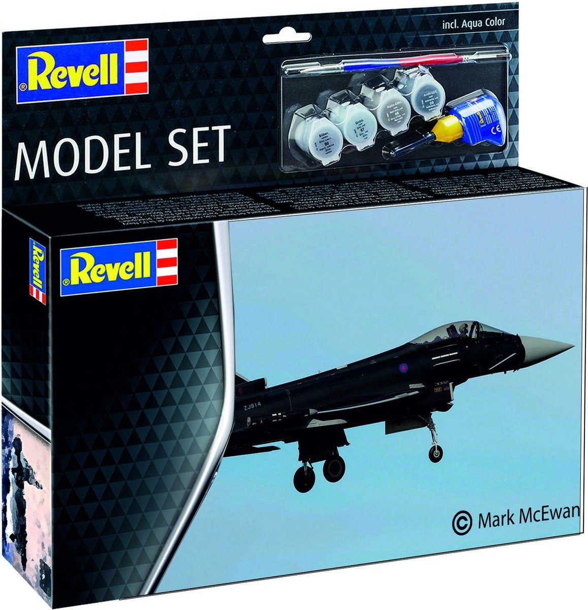   Modelbouwpakket Militaire voertuigen - 63796 Eurofighter Typhoon - RAF - Straaljager - Model Set Plastic - 1:144 -