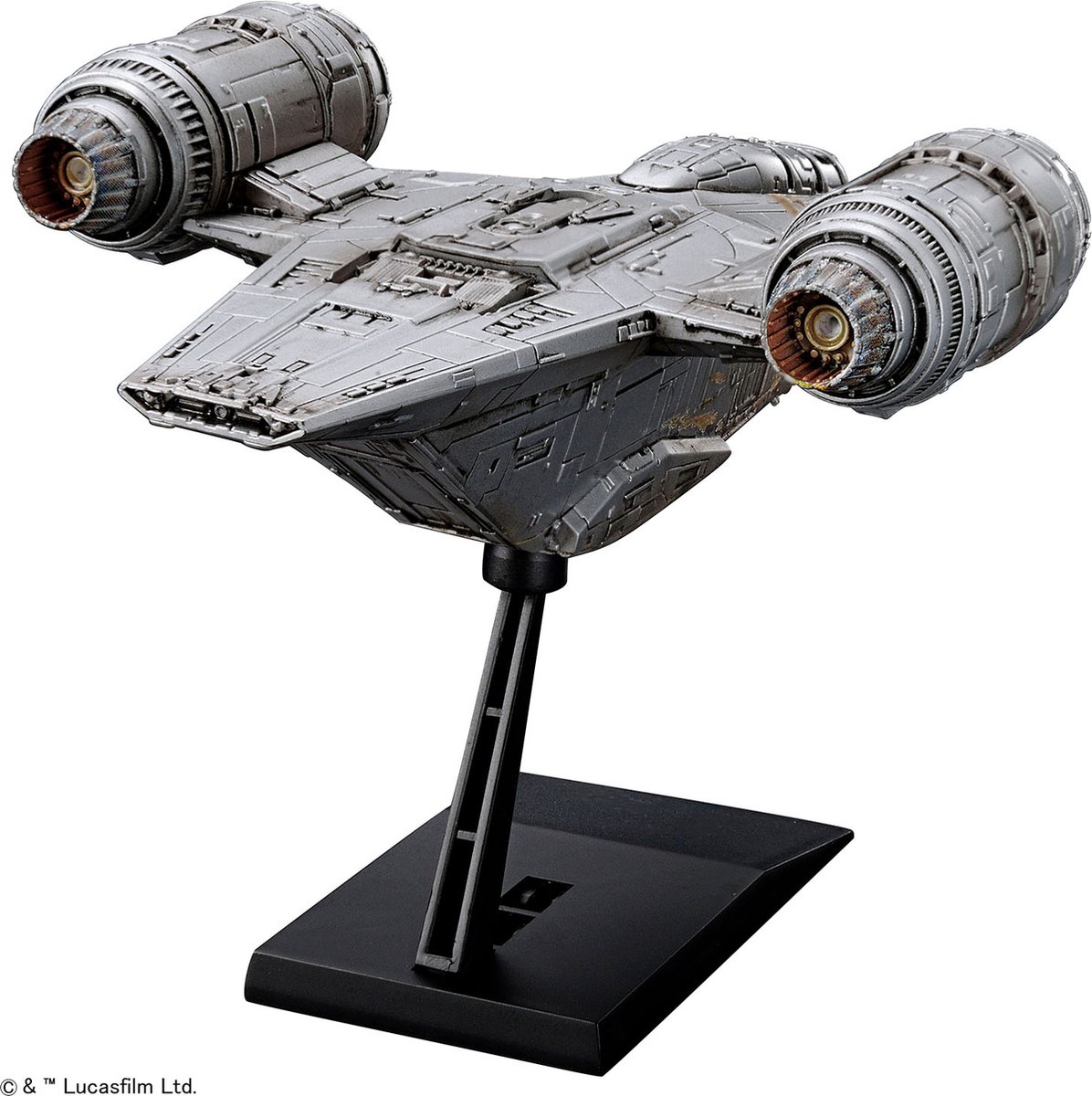   Modelbouwpakket Ruimtevaart - Bandai 01213 Star Wars Razor Crest Plastic - 1:144 - Modelbouw