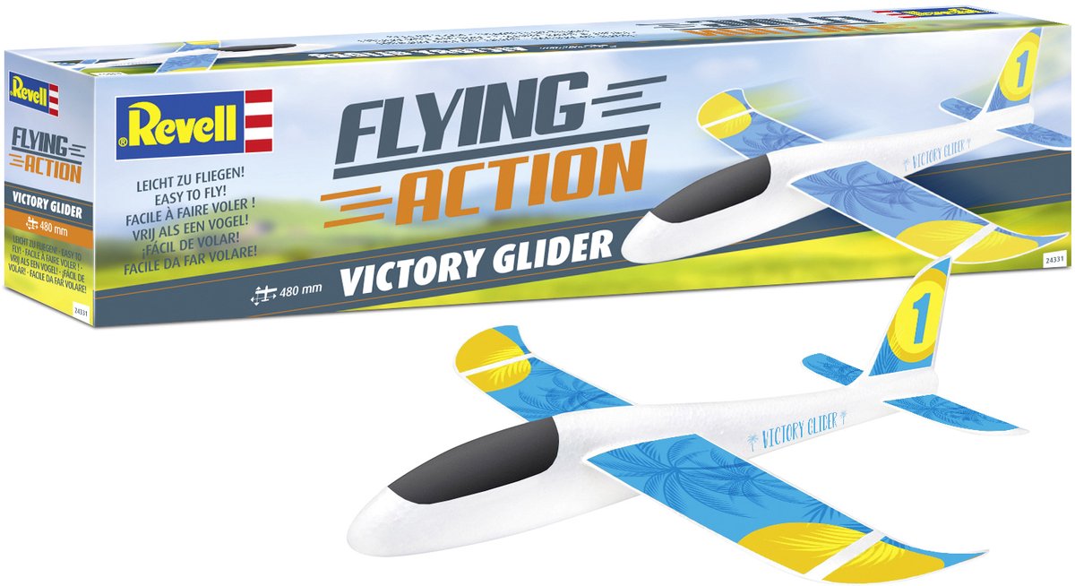   Modelbouwpakket Vliegtuigen - 24331 Flying Action Victory Glider - Vliegtuig Piepschuim Bouwpakket -   -