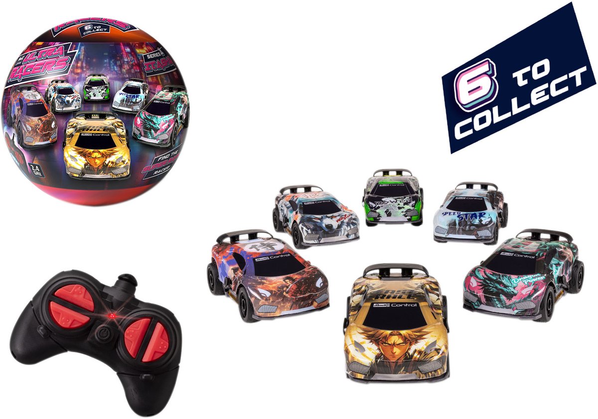   RC voertuig - 23572 Mini RC Auto - Ultra Rrs Series 1 - Itasha - Verrassingsbal (blind pack) - 2,4 GHz RC Model Kant en Klaar -   -