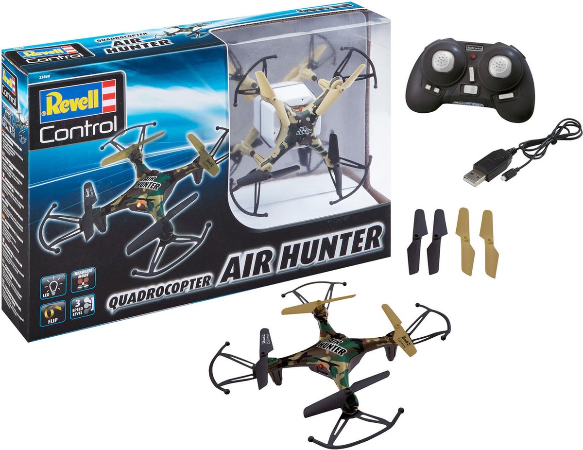   RC voertuig - 23860 RC Quadrocopter - Air Hunter RC Model Kant en Klaar -   -