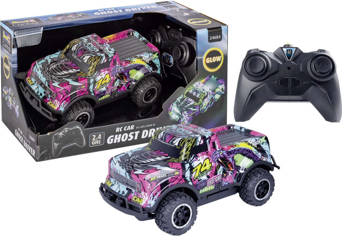   RC voertuig - 24684 RC Auto Ghost Driver - Lila RC Model Kant en Klaar - 1:22 -
