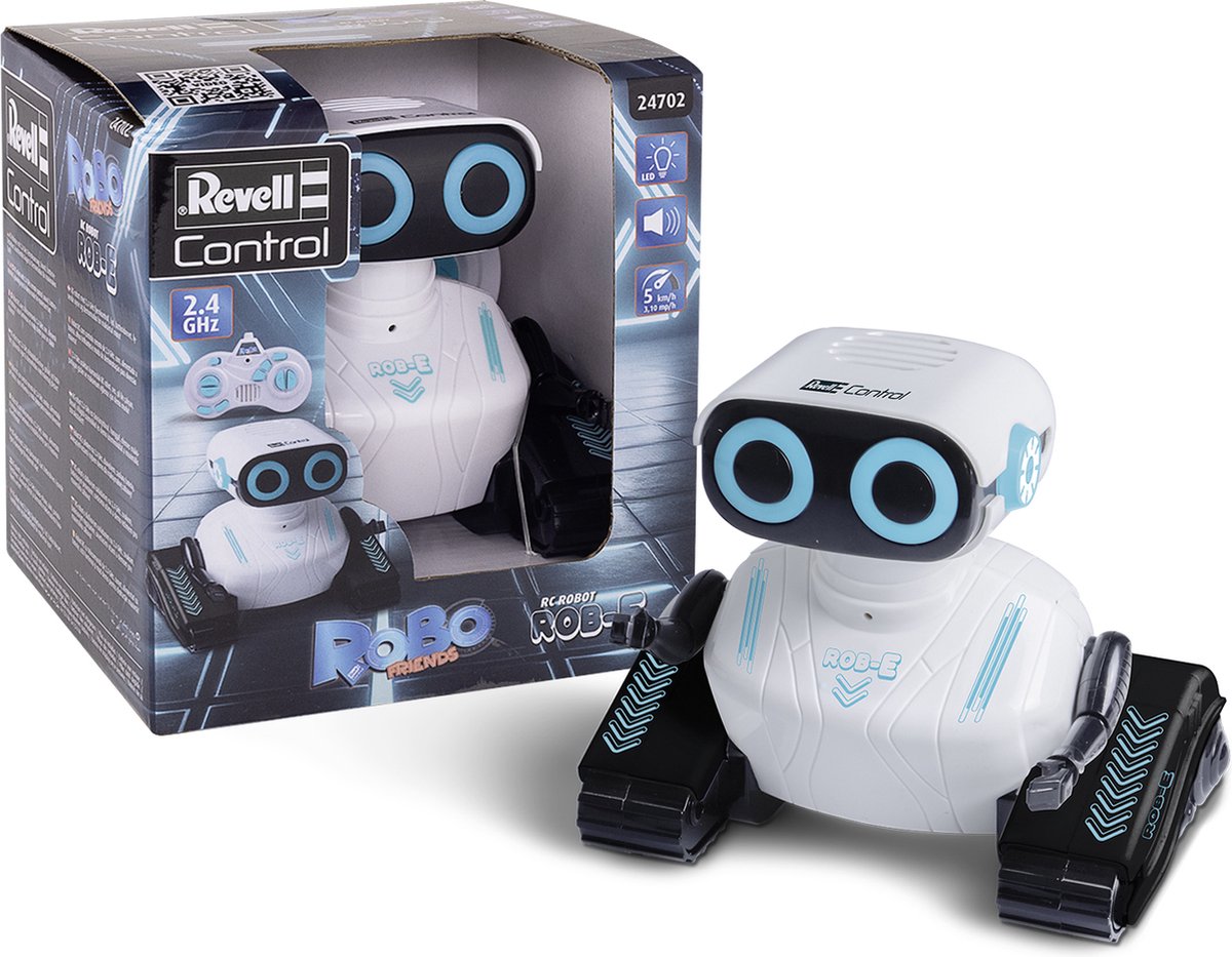   RC voertuig - 24702 RC Robot -Rob-E- - 13,3cm - 2,4GHz RC Model Kant en Klaar -   -