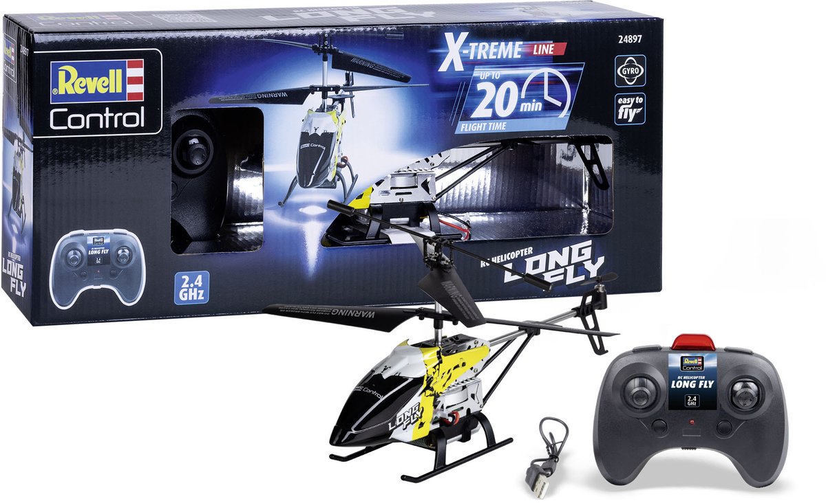   RC voertuig Helikopters - 24897 RC Helikopter - Extreme Helicopter -Long Fly- - 2,4 GHz RC Model Kant en Klaar -   -