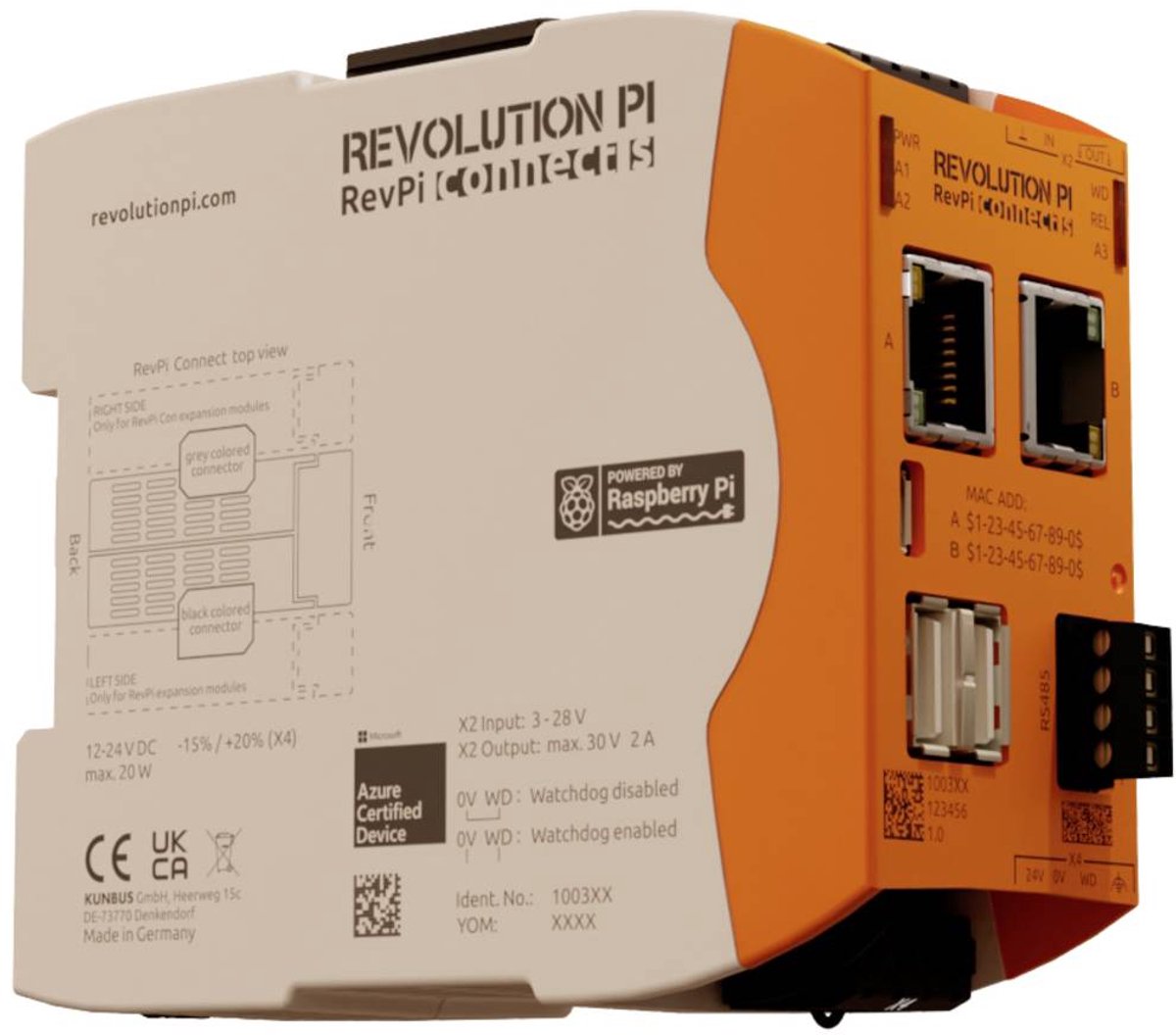 Revolution Pi by Kunbus RevPi Connect S 32 GB PR100364 PLC-uitbreidingsmodule 24 V/DC