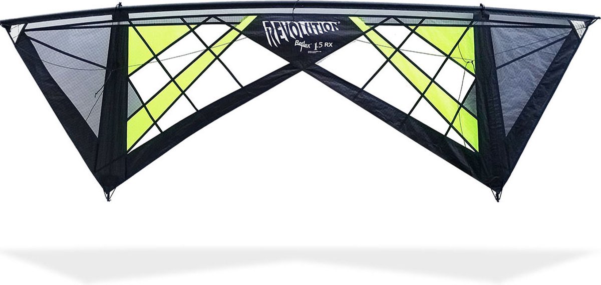 Stuntvlieger Revolution 1.5 Reflex RX Spider Web (vented) lime VSRV00223 Lime 236 x 79 cm