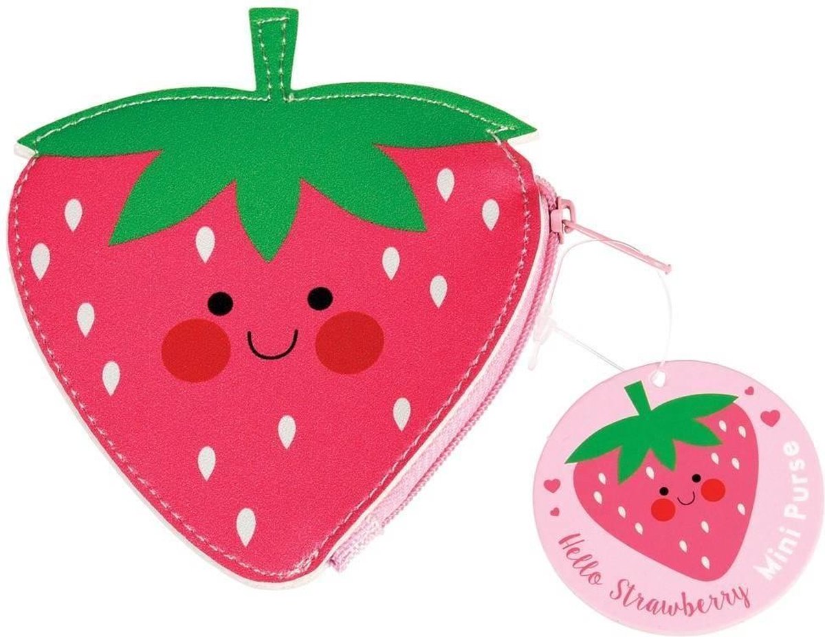 Rex London Aardbei kinder portemonnee Rood
