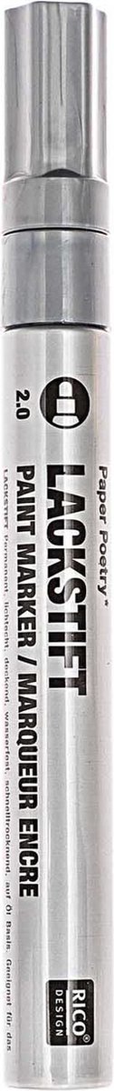 RICO DESIGN PAINT MARKER 2,0 MM ZILVER