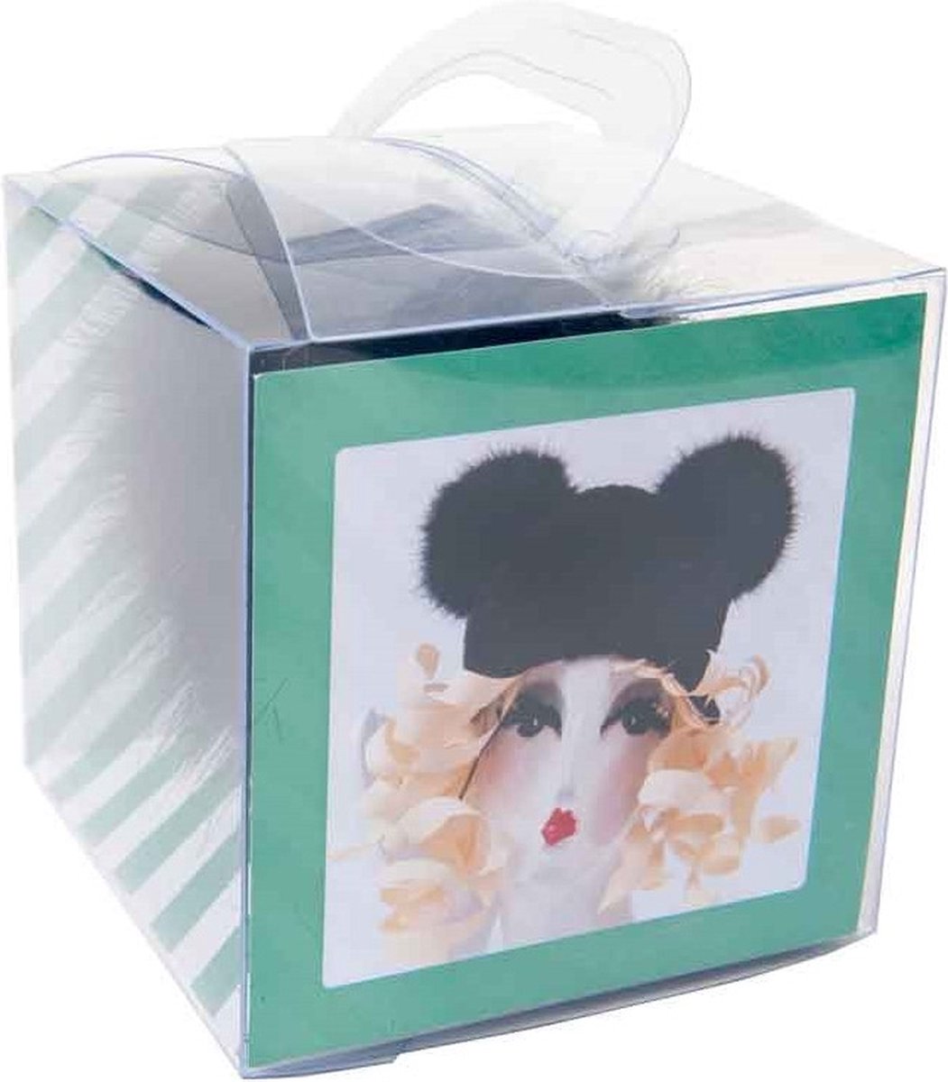 Rico Kunstbont Pompon Medium 10 Petrol