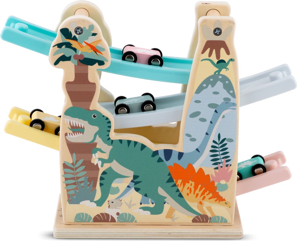 Houten glijbaan met autos RK-867 Ricokids