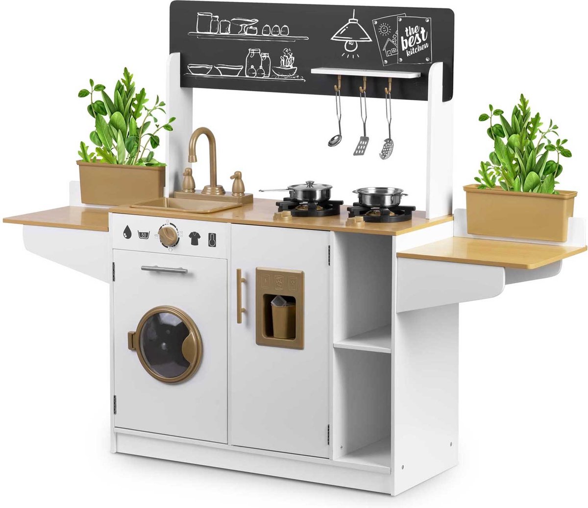 Houten speelgoedkeuken - 70 x 29,5 x 98 cm