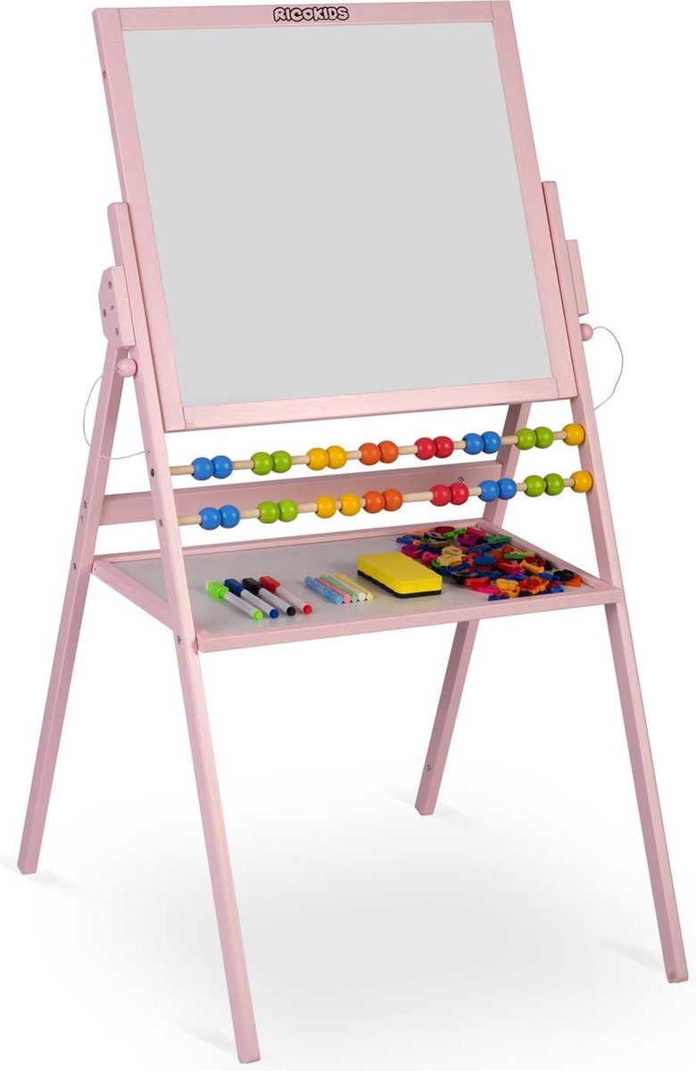   magnetisch draaitafelkrijtbord - roze