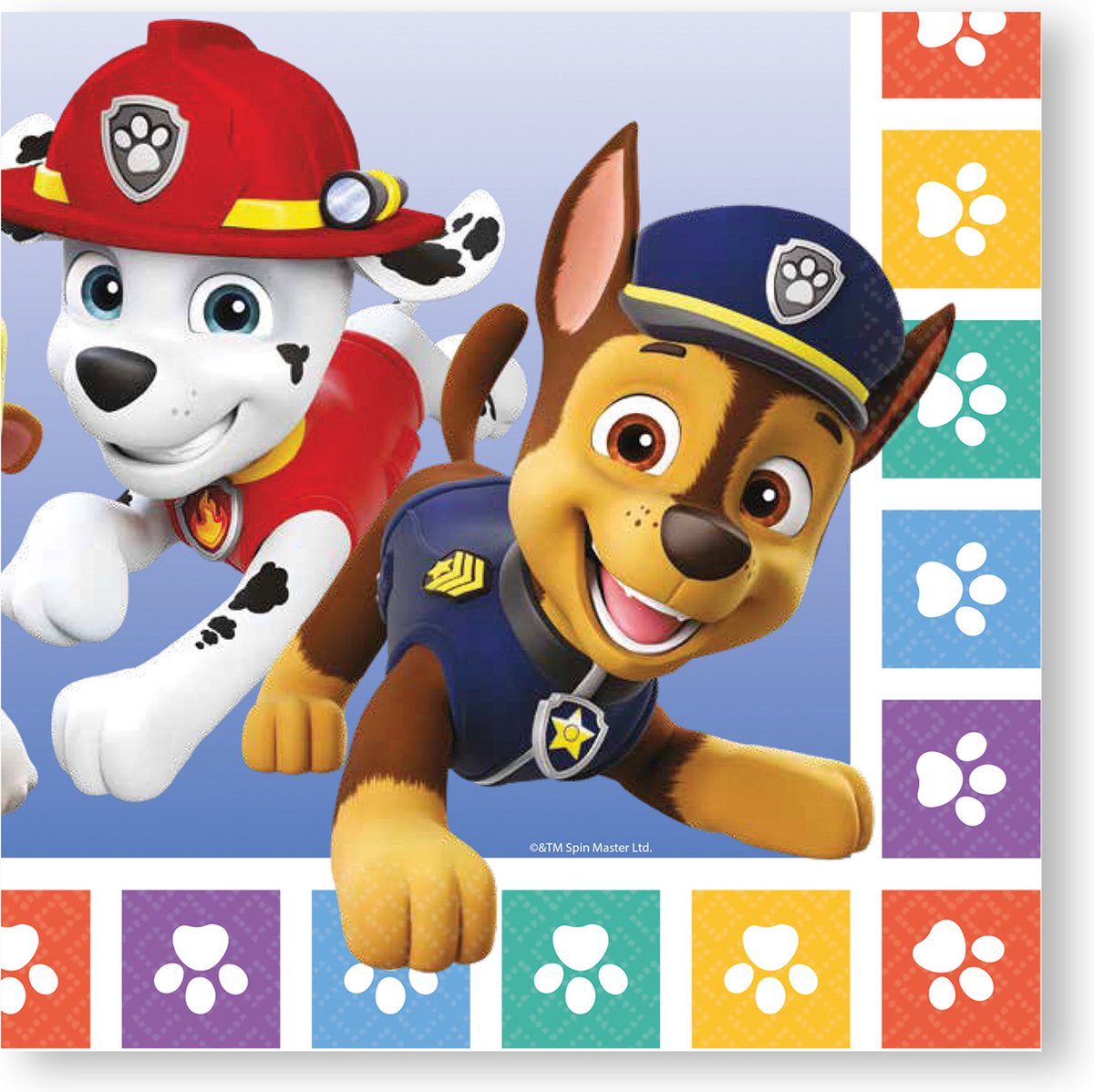 RIETHMULLER - 16 servetten PAW Patrol 33 X 33 cm