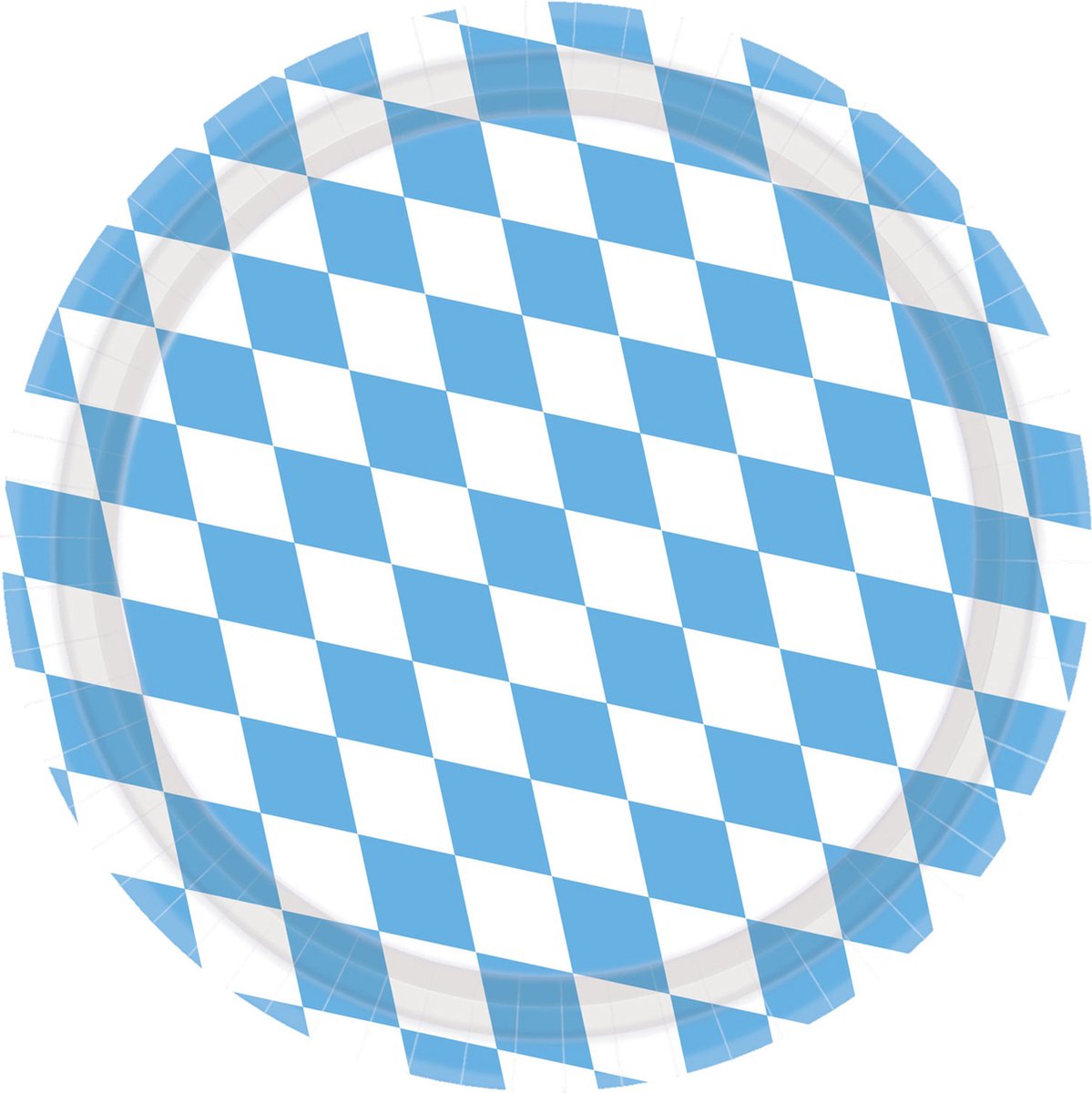 RIETHMULLER - 8 Kartonnen borden bierfeest 23 cm