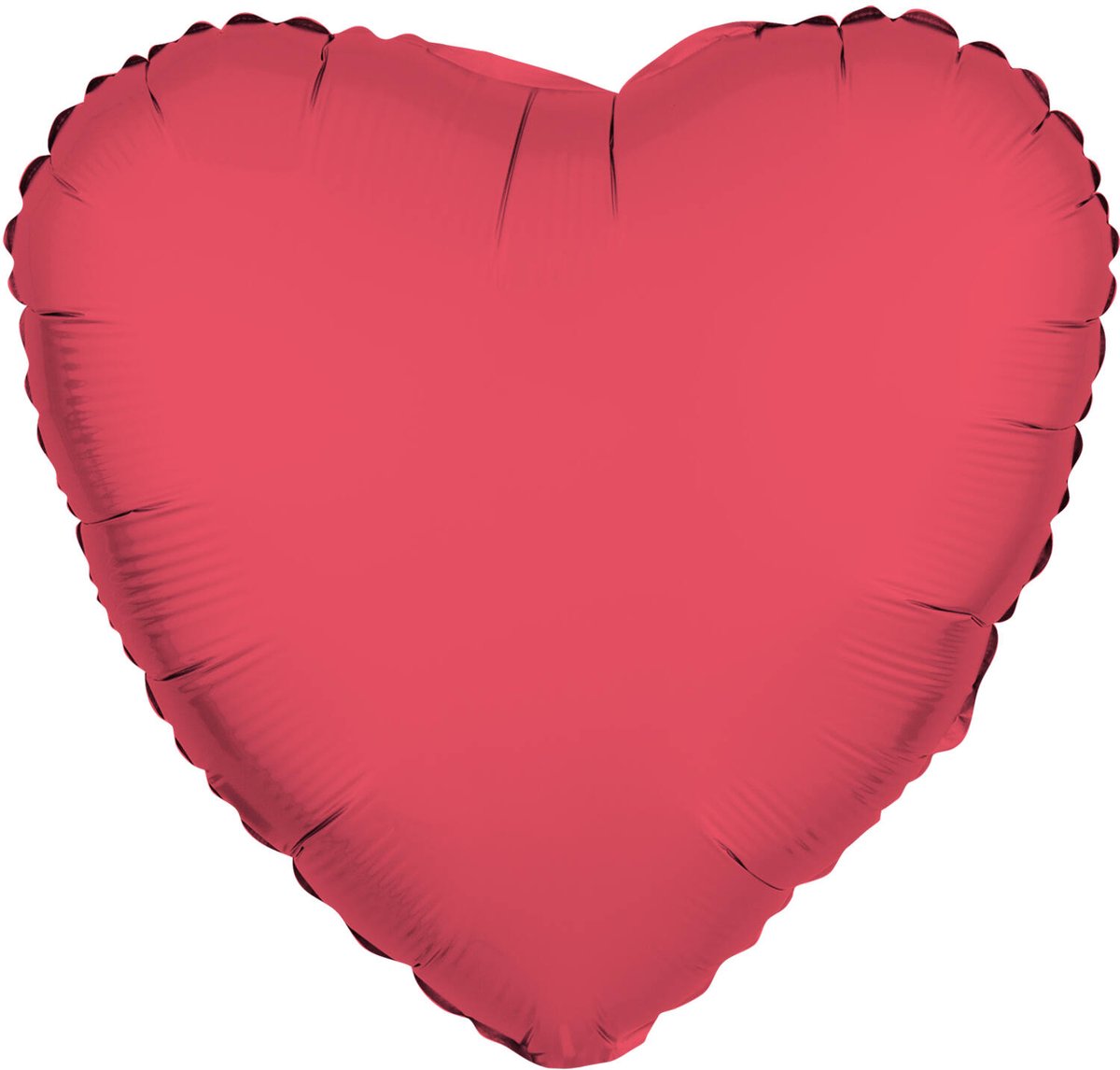 Riethmüller - Folieballon hart - neon rood - 45 cm