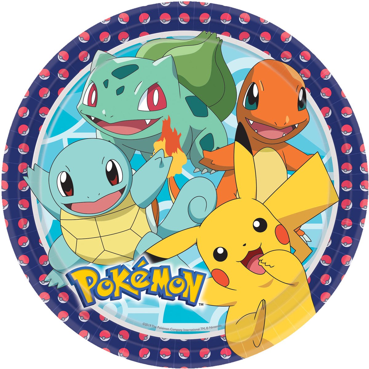 Riethmuller Pokémon Borden - Papieren bordjes voor kinderfeestje - 23 cm