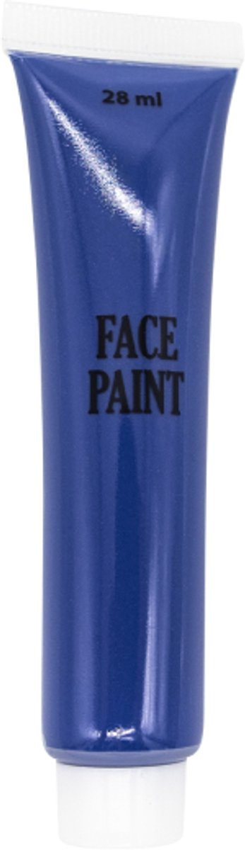 Professionele schmink/make-up créme blauw, tube 28ml - op waterbasis - gebruiksklaar