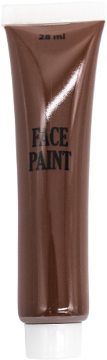 Professionele schmink/make-up créme bruin, tube 28ml - op waterbasis - gebruiksklaar