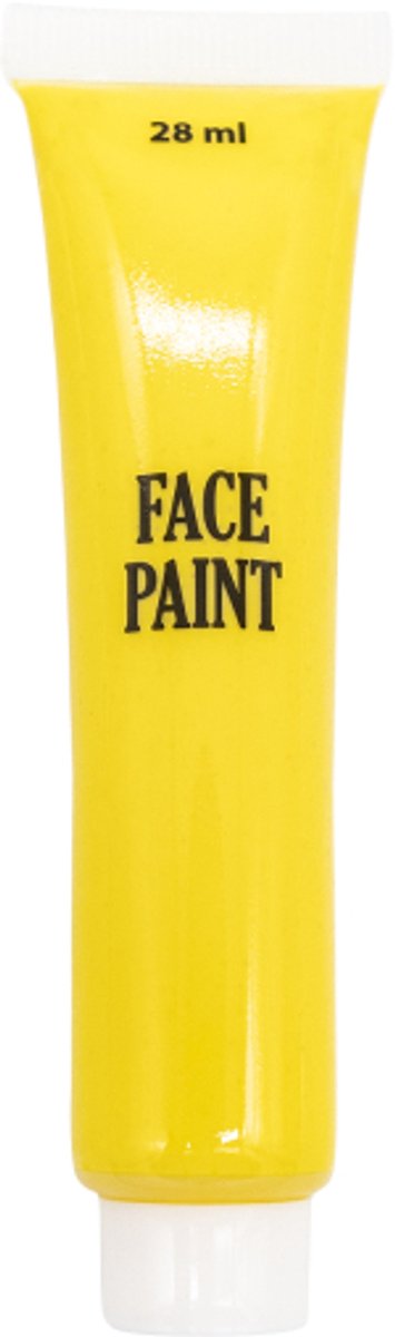 Professionele schmink/make-up créme geel, tube 28ml - op waterbasis - gebruiksklaar