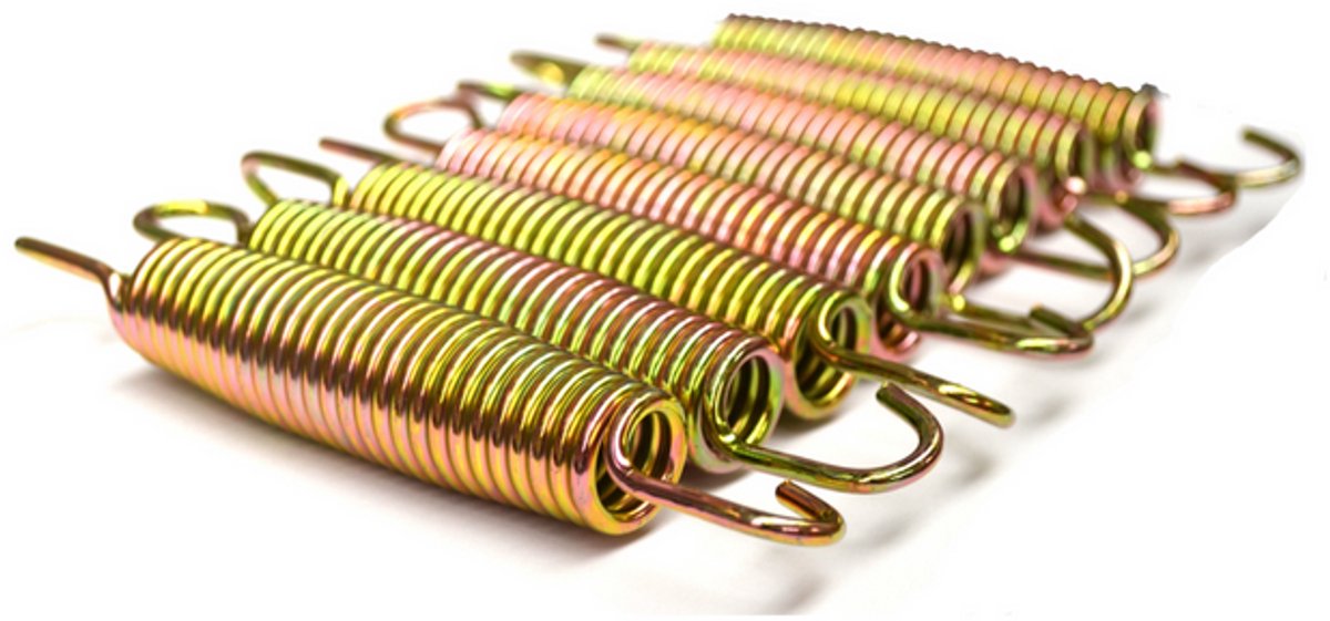 Trampolineveer Springveren - Set van 10 stuks - Gouden Veer 14cm