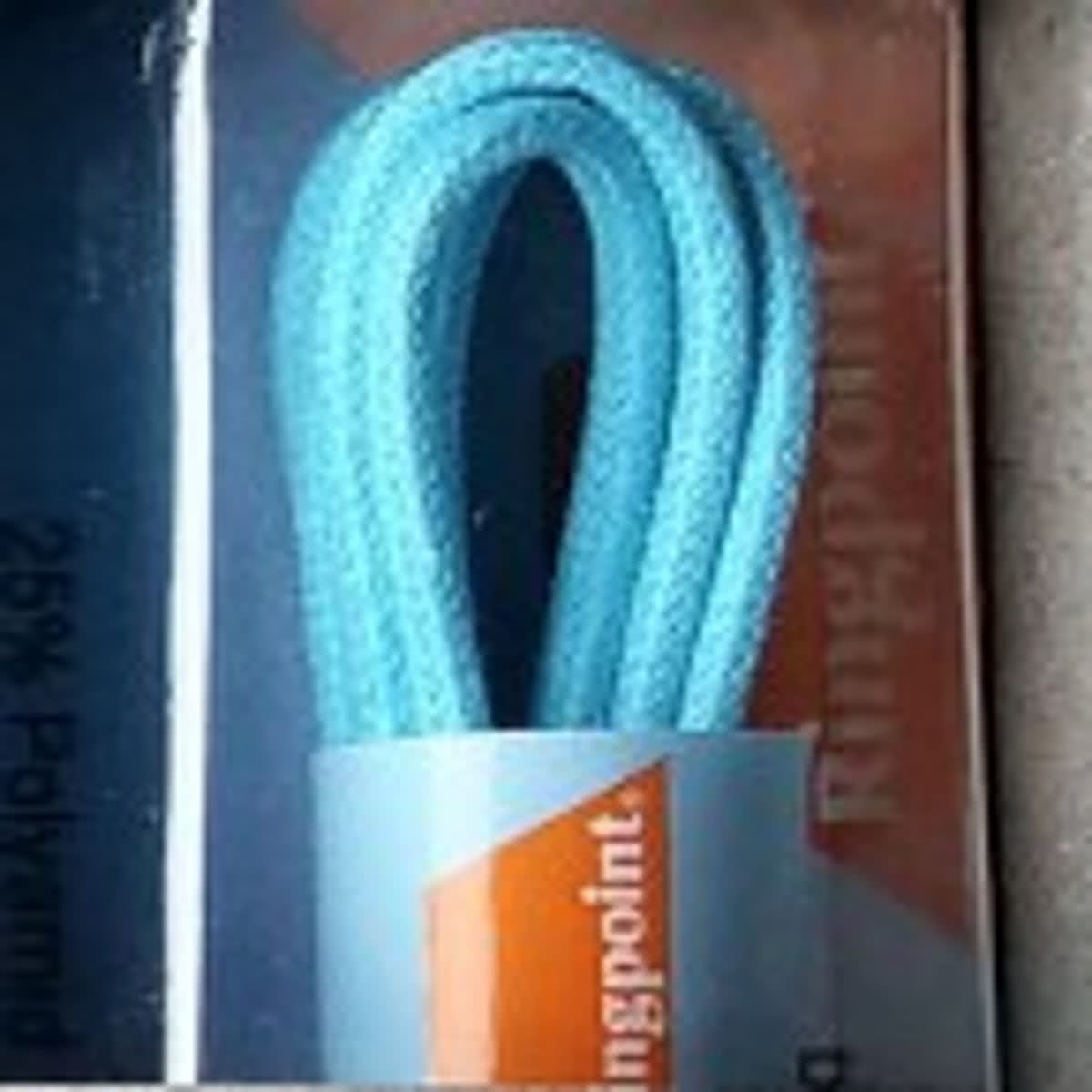 2 mm x 75 cm Azuur - Ronde dunne wax veter blauw   83