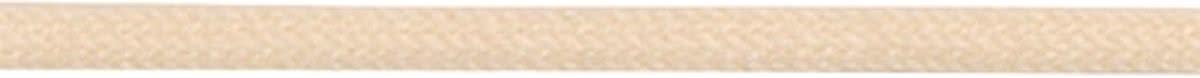2.5 mm x 90 cm Creme - Dunne ronde schoenveter 25% polyamide