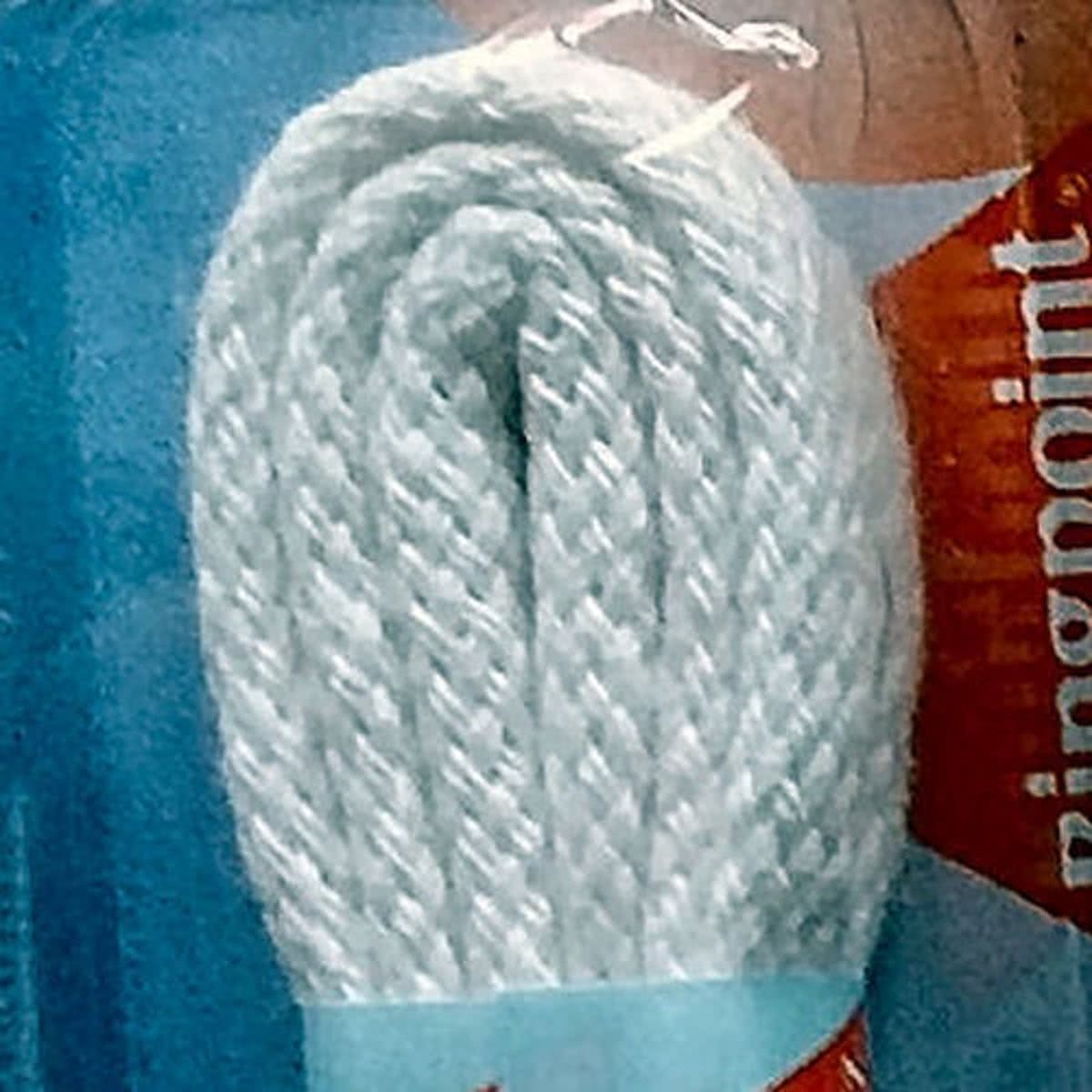 3 mm x 60cm Wit - Rond Cord 100% katoen schoenveter