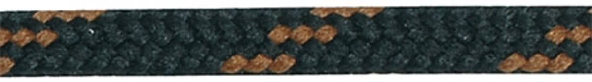 4.5 mm x 150 cm - Rond Zwart / lichtbruin - loopschoen veter