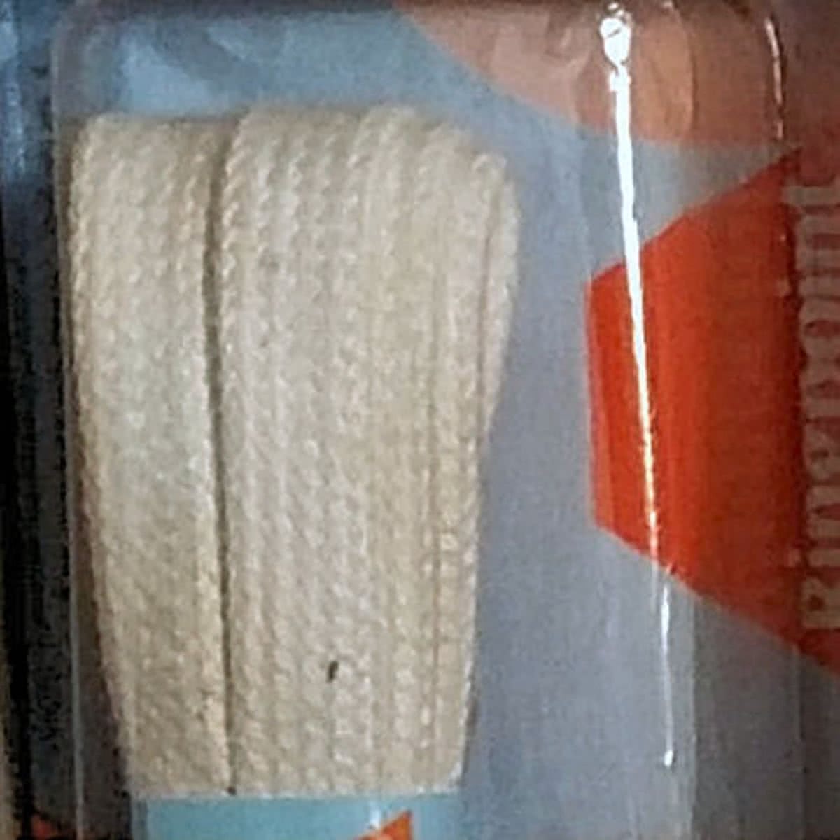 5.5mm x 60cm Plat Creme Smalle platte schoenveter