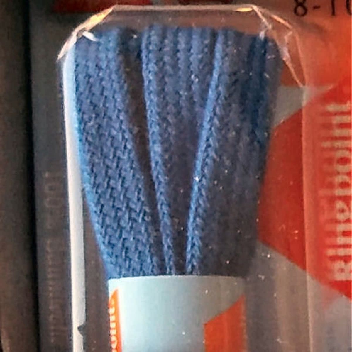 5.5mm x 75cm Plat Koningsblauw Smalle platte schoenveter 60_75_175