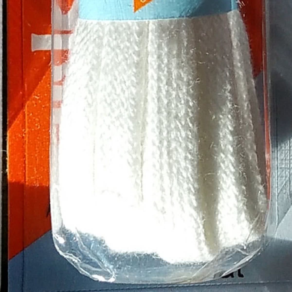 60_150_101  5.5mm x 150cm Plat Wit Smalle platte schoenveter 60_150_101