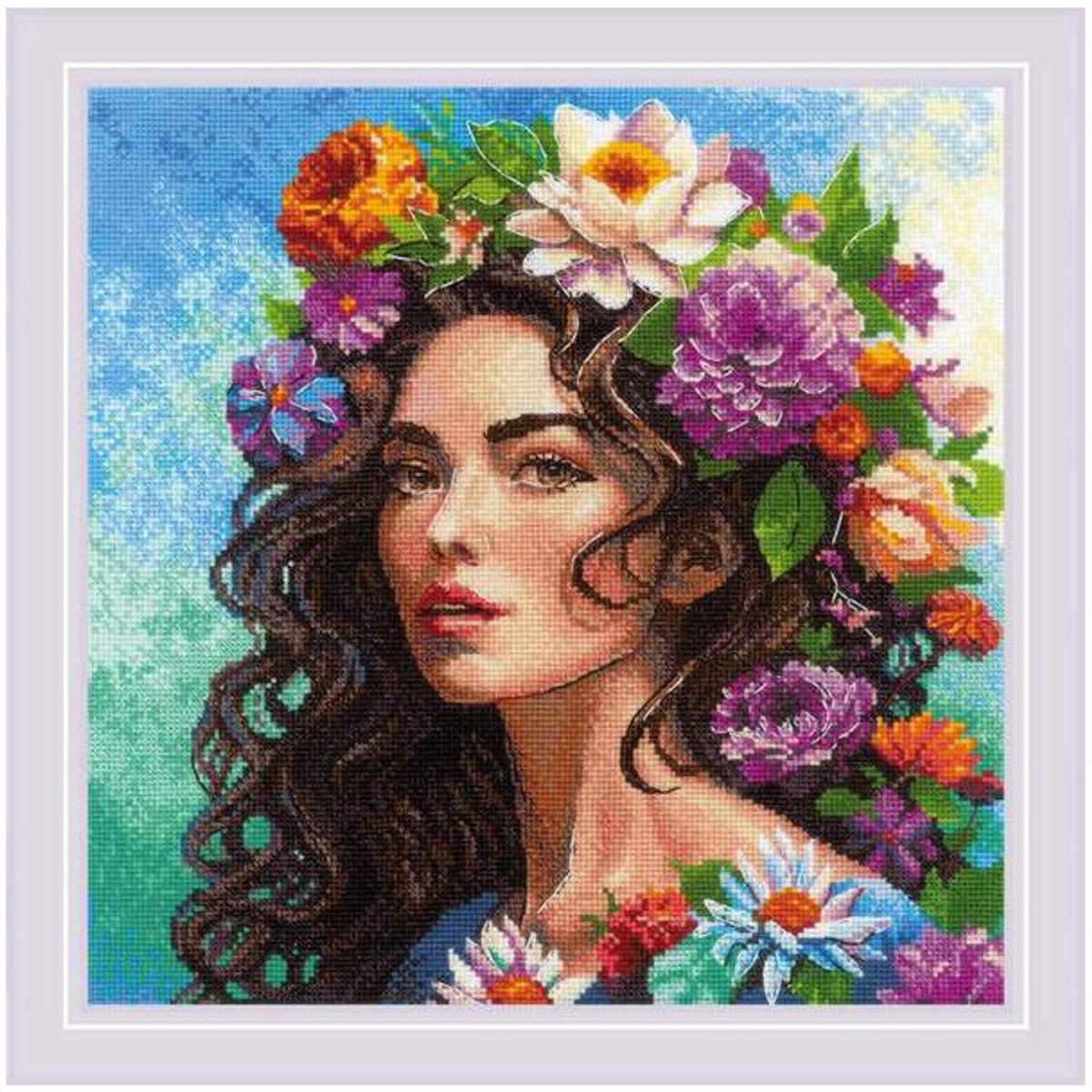 Borduurpakket Bloemenmuze