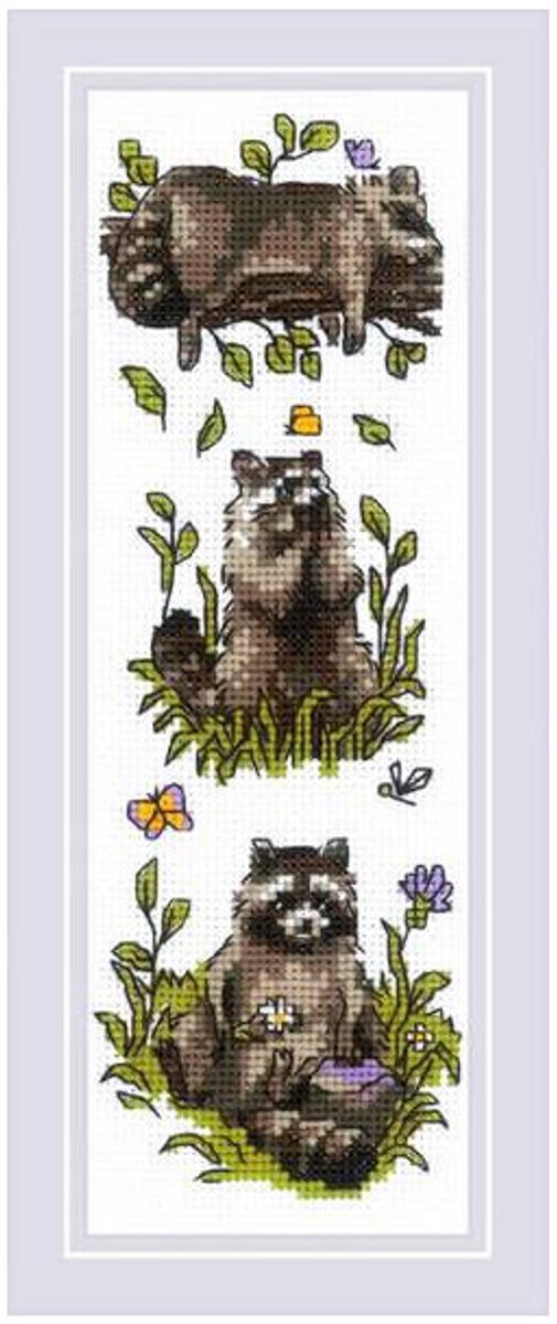 Borduurpakket Drie wasberen