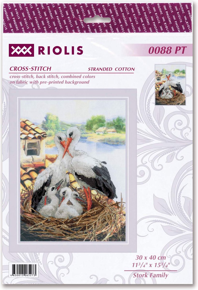 Borduurpakket Ooievaarsfamilie