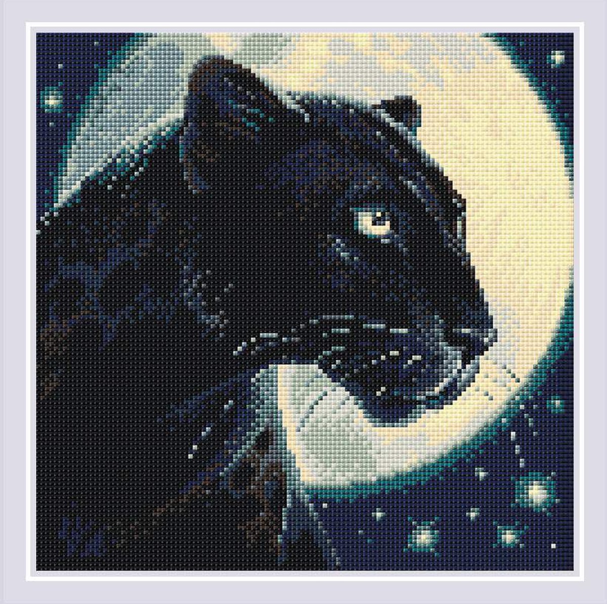 Diamond Painting Bagira - RIOLIS AM0045 - 30 x 30 cm - vierkante steentjes