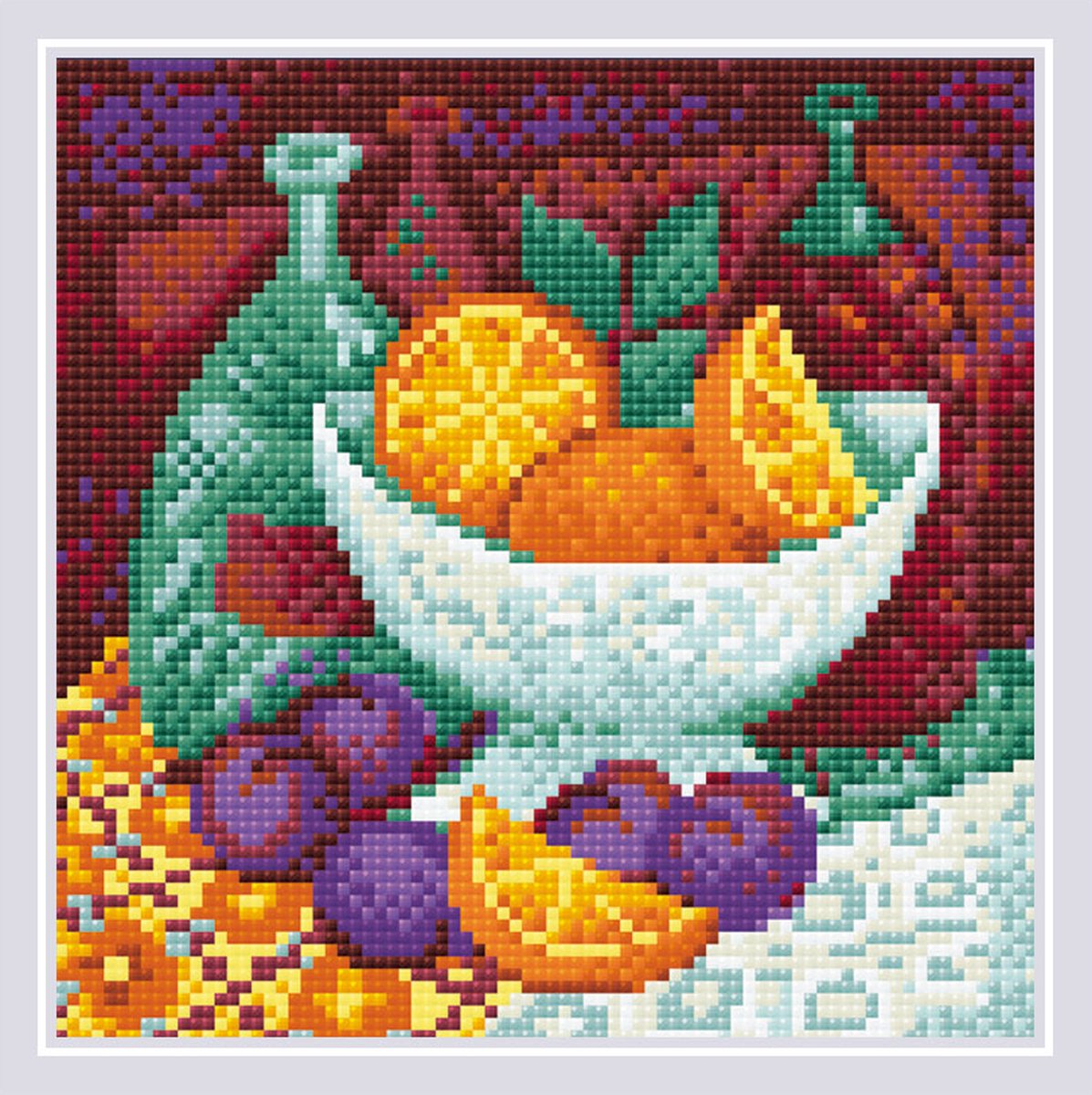 Diamond Painting Oranges - RIOLIS AM0034 - 20 x 20 cm - vierkante steentjes