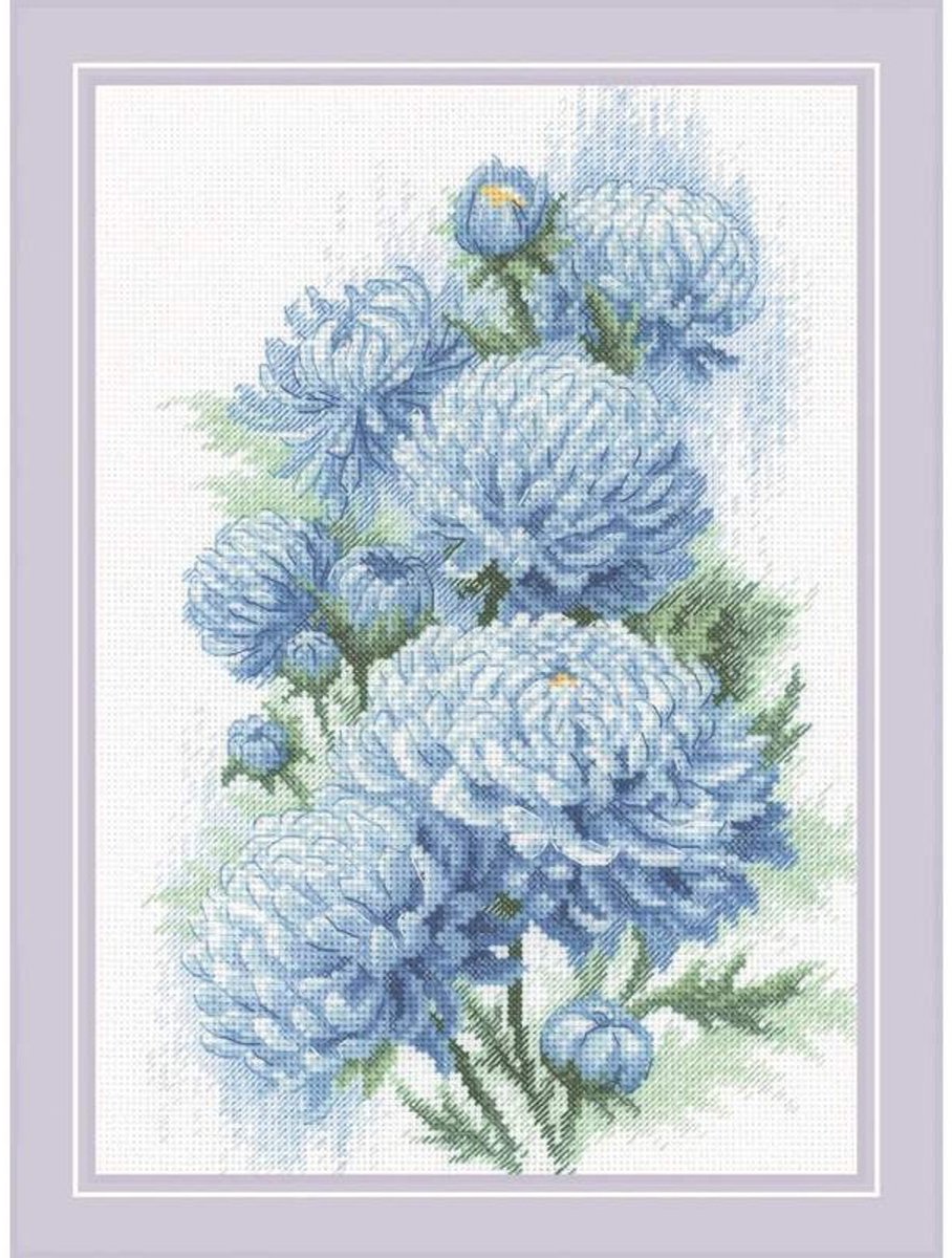 RIOLIS Delicate Chrysanthemums borduren (pakket) 2140 **