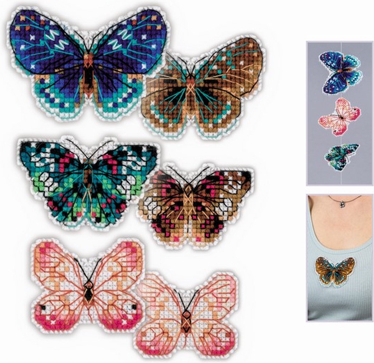 Riolis Borduurpakket Vliegende vlinders