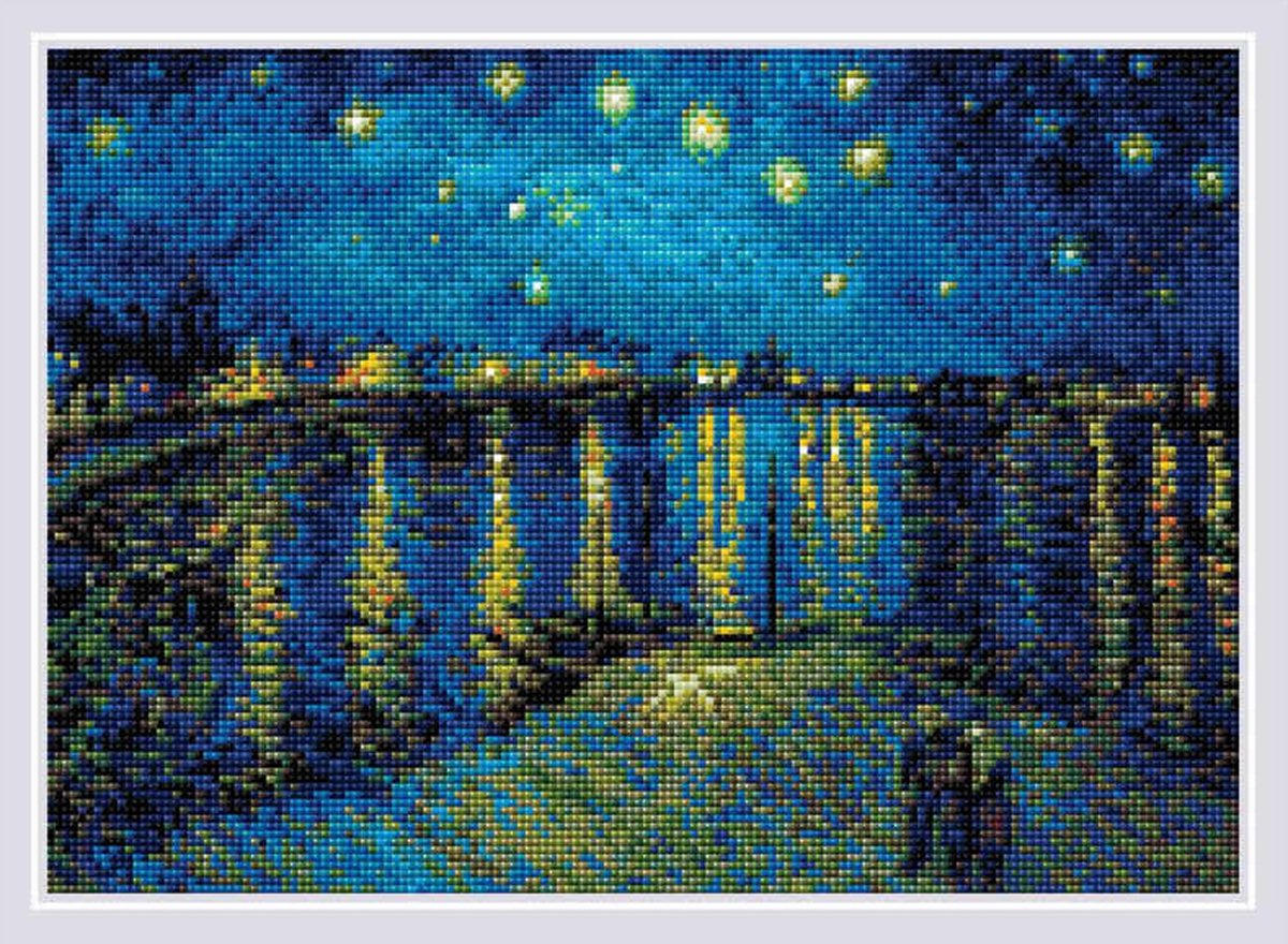 Starry Night Over the Rhone Vincent Van Gogh Diamond Painting Riolis