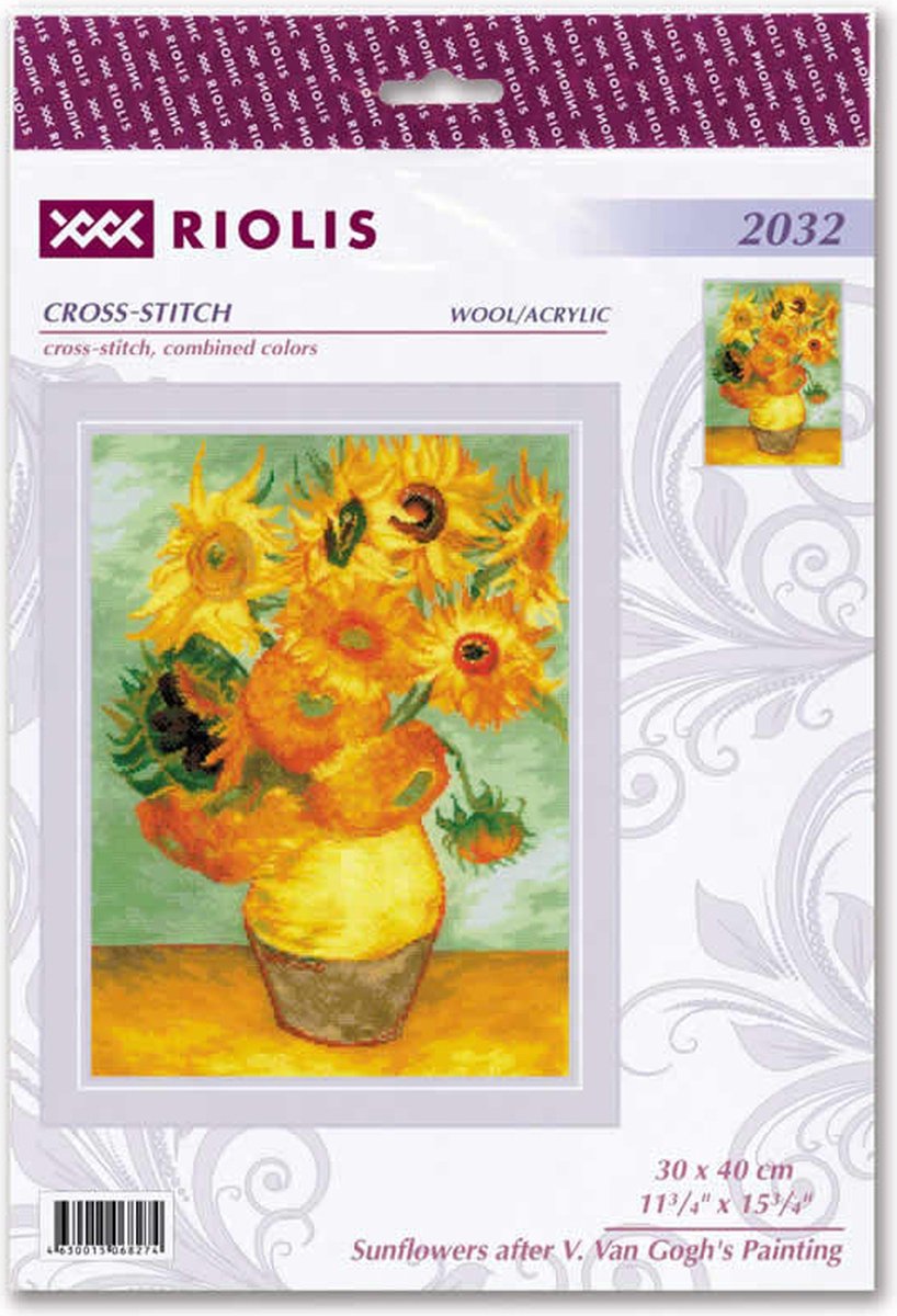 Sunflowers after V. van Goghs Painting - Aida telpakket - Riolis