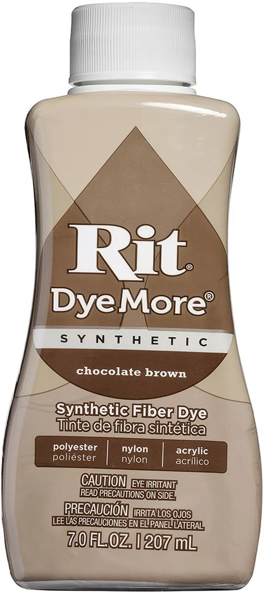 Rit textielverf Dyemore Chocolate Brown synthetische stoffen 1kg.