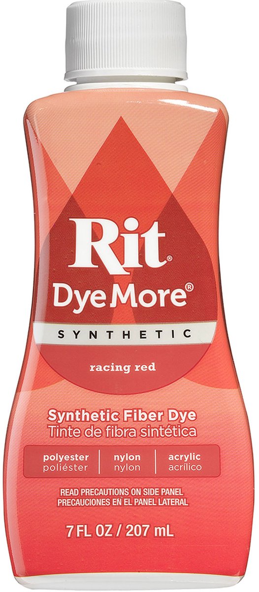 Rit textielverf Dyemore Racing Red voor synthetische stoffen 236ml.