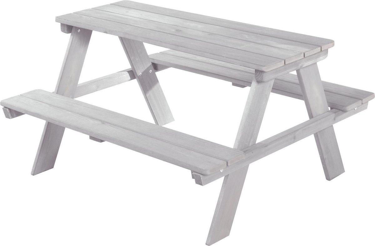 Roba Picknicktafel Outdoor+ Junior 84,5 X 89 X 50 Cm Grijs