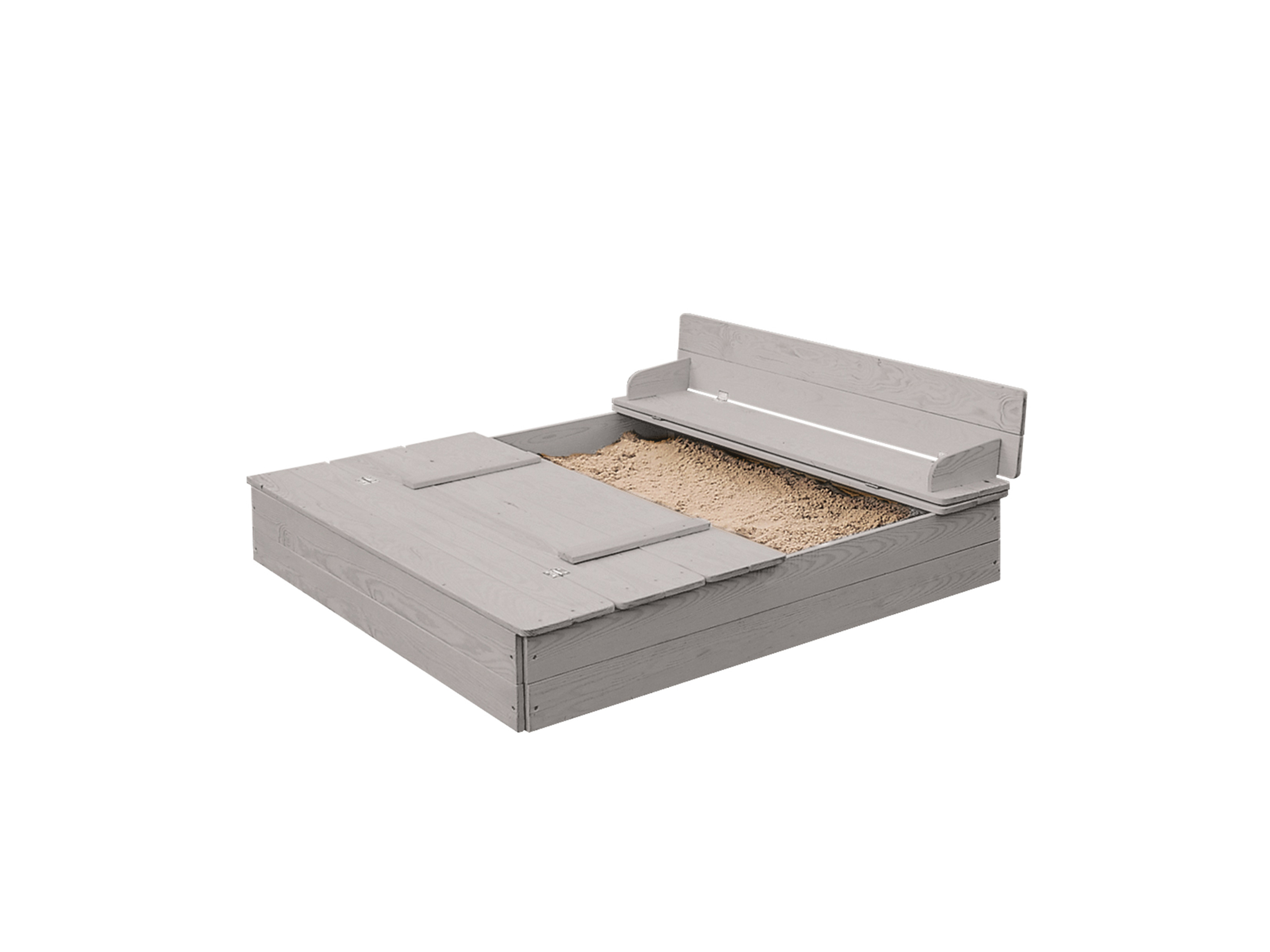 roba Zandbak met opklapbare zitbank (Grijs)