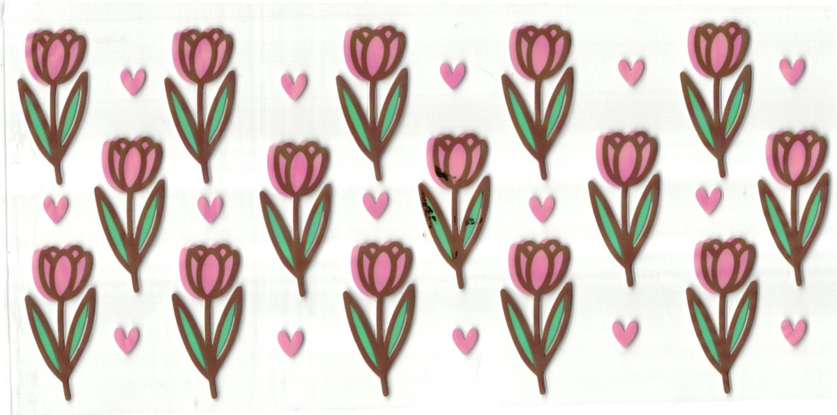 UV DTF cup wrap sticker - stickers - beker - cup - koffie - drinkbeker - sticker - tulpen - tulp - bloemen - flower - flowers - uv sticker - hobby - stikker - zelfklevende sticker - leuk op drinkbeker - beplakken alle objecten - leuk op je koffer