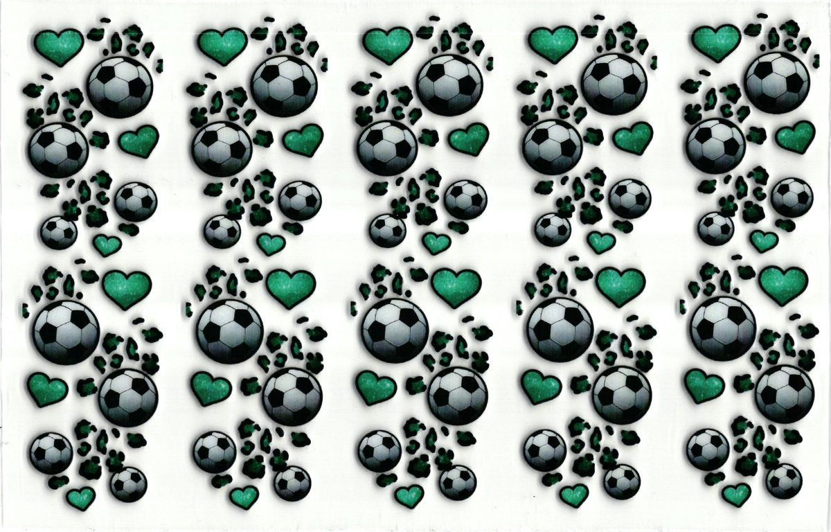 UV DTF cup wrap sticker - stickers - beker - cup - koffie - drinkbeker - sticker - voetbal - bal - ballen - hartjes - uv sticker - hobby - stikker - zelfklevende sticker - leuk op drinkbeker - beplakken op alle objecten - leuk voor op je koffer