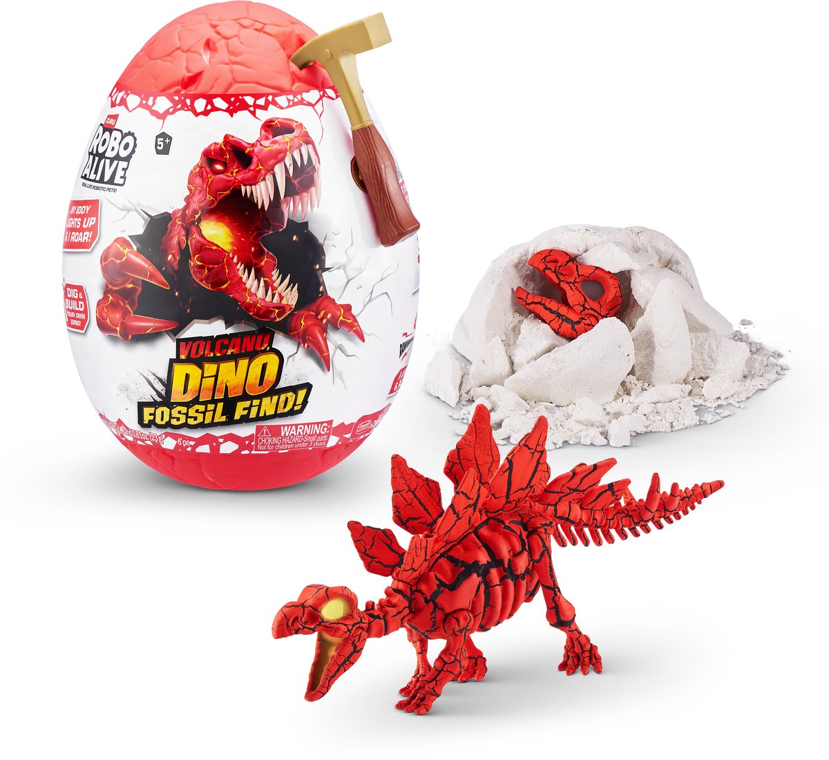 ZURU - Robo Alive - Volcano Dino Fossil Find - Volcano Stegosaurus