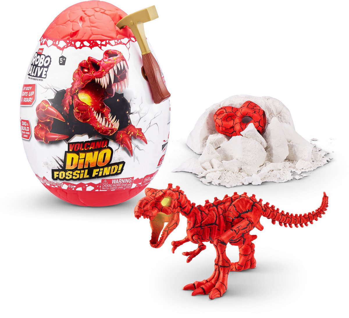 ZURU - Robo Alive - Volcano Dino Fossil Find - volcano T - REX