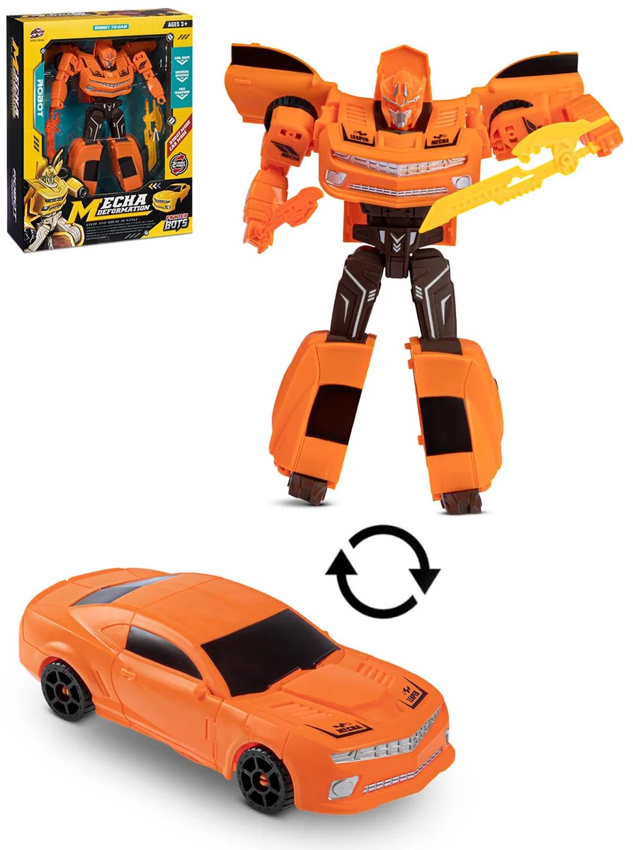 Mecha Deformation   – Transformeer van Stoere Auto naar Krachtige   - 2in1 - speelgoed figuur